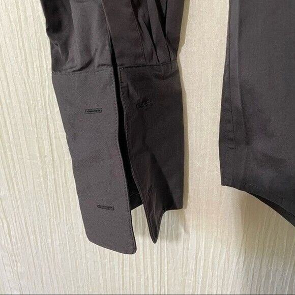 Theory Patrick Men’s Long Sleeve Button Down Dress Shirt Dark Grey Size Large - Picture 7 of 8